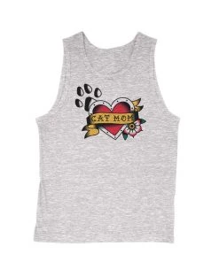 Arm The Animals Men's | Tattoo Cat Mom | Tank Top