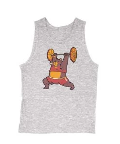 Tobias Fonseca Tank Tops Men's | Squat Bear Gym, I Love To Eat Pizza | Tank Top