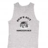 Cats With Their Tongues Out Men's | Sun’s Out, Tongue’s Out | Tank Top