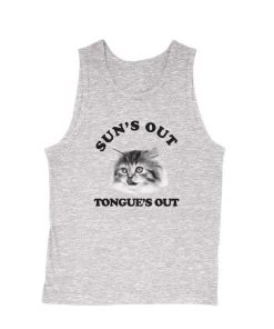 Cats With Their Tongues Out Men's | Sun’s Out, Tongue’s Out | Tank Top