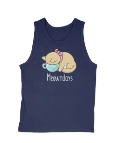 Ana Villanueva Cat Designs Men's | Meowndays | Tank Top