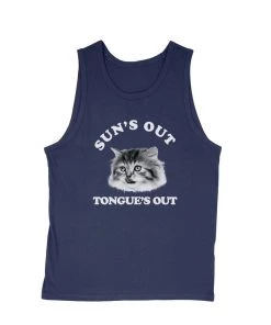 Cats With Their Tongues Out Men's | Sun’s Out, Tongue’s Out | Tank Top