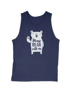 Dino Mike Men's | Please Bear With Me | Tank Top Tank Tops
