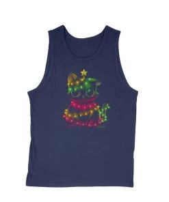 Tobias Fonseca Tank Tops Men's | Meow Catmas Lights | Tank Top
