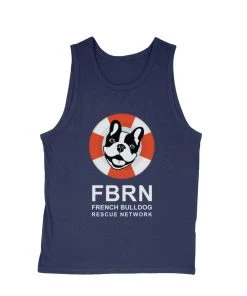 French Bulldog Rescue Network Men's | FBRN Logo | Tank Top Tank Tops