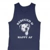 Animal Rescue Mission Men's | Rescued And Happy AF | Tank Top Tank Tops