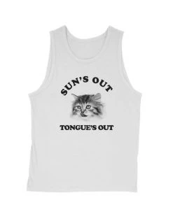 Cats With Their Tongues Out Men's | Sun’s Out, Tongue’s Out | Tank Top