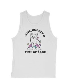 Arm The Animals Men's | Rage Kitty | Tank Top Cat Designs