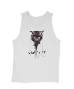 Arm The Animals Men's | Fluff Off | Tank Top Cat Designs