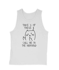 Arm The Animals Cat Designs Men's | Call Me In The Morning | Tank Top