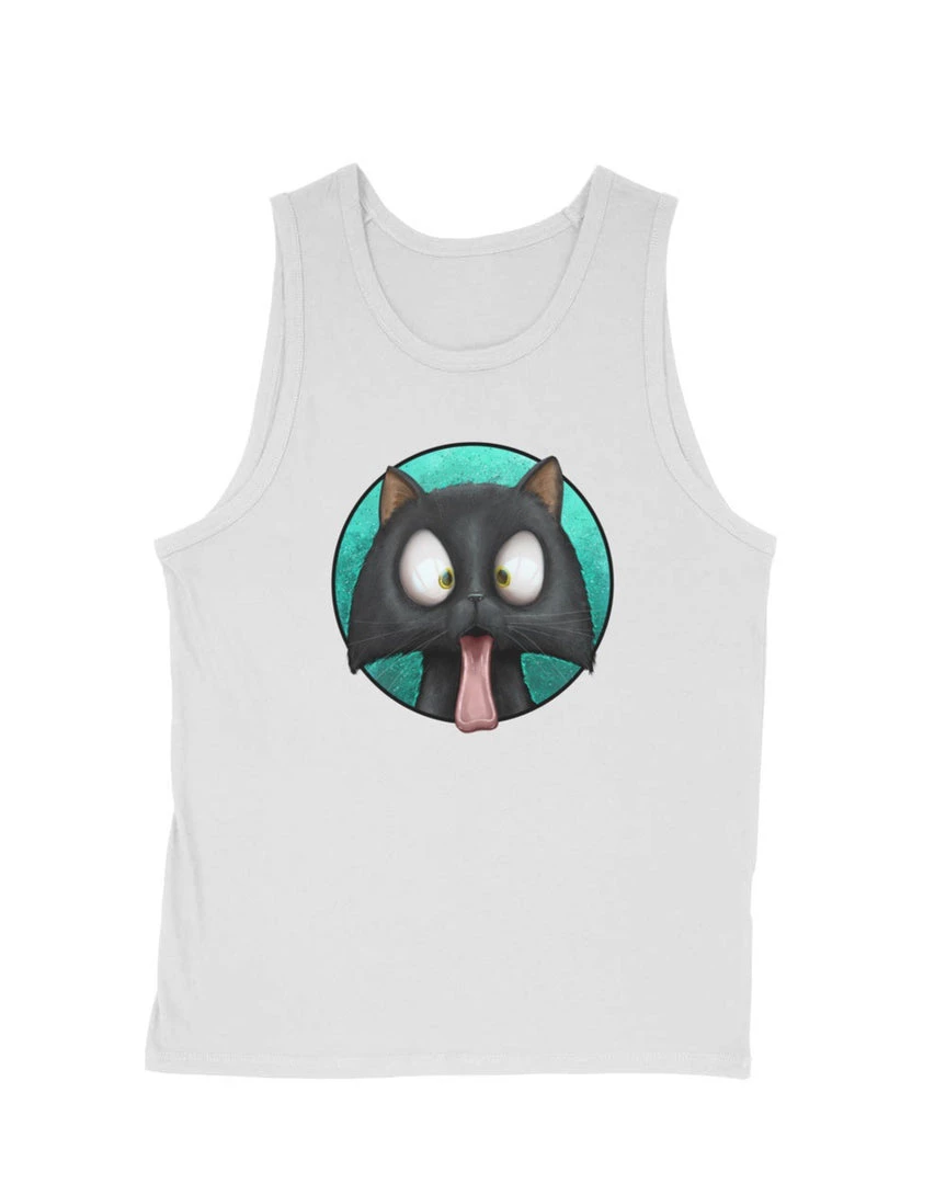 Cats With Their Tongues Out Tank Tops Men's | CWTTO Logo | Tank Top