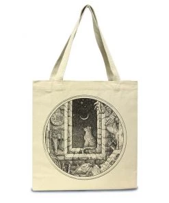 Gianluca Astronomer Cat Collection Accessories | The Cat And The Moon | Tote Bag
