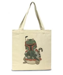 Pizza Cat Accessories | Meowndalorian | Tote Bag