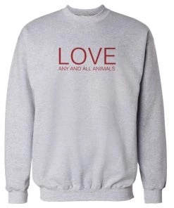 Arm The Animals Crewneck Sweatshirts Unisex | LOVE | Crewneck Sweatshirt