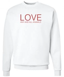 Arm The Animals Crewneck Sweatshirts Unisex | LOVE | Crewneck Sweatshirt