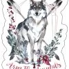 Arm The Animals Cat Designs Stickers | Ridgeline Wolf | Die Cut Sticker