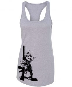 Arm The Animals Women's | Ain't Kitten Around | Ideal Tank Top Tank Tops