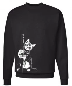 Arm The Animals Unisex | Ain't Kitten Around | Crewneck Sweatshirt Crew Sweatshirts