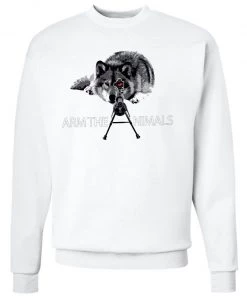 Arm The Animals Crew Sweatshirts Unisex | M-16 Wolf Arctic Warfare | Crewneck Sweatshirt