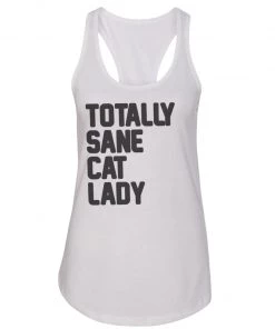 Arm The Animals Women's | Totally Sane Cat Lady (Text) | Ideal Tank Top